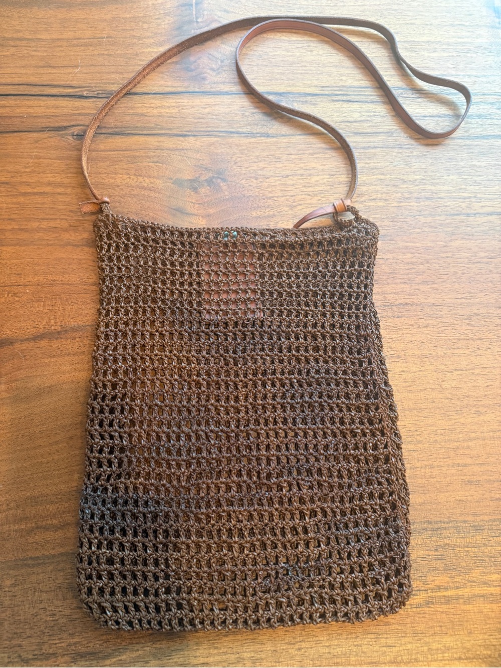 Dragon Diffusion Brown Woven Leather-Trim Crossbody Bag - Picture 4 of 12
